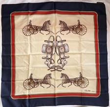 Sciarpa seta Celine vintage