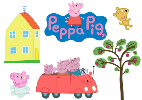 Cake topper commestibile peppa - cake,
