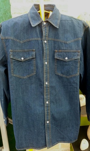Camicia denim indigo a - camicia,