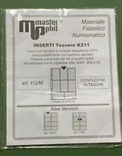 10 PAGINE X ALBUM FOGLI INSERTI X TESSERE SCHEDE TELEFONICHE CON 8 TASCHE MISTE