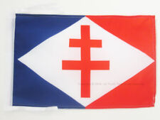 DRAPEAU FORCES NAVALES FRANÇAISES LIBRES 45x30cm - PAVILLON MARINE MILITAIRE FRA
