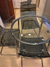 3 IKEA CHAIR TOBIAS BLACK. A