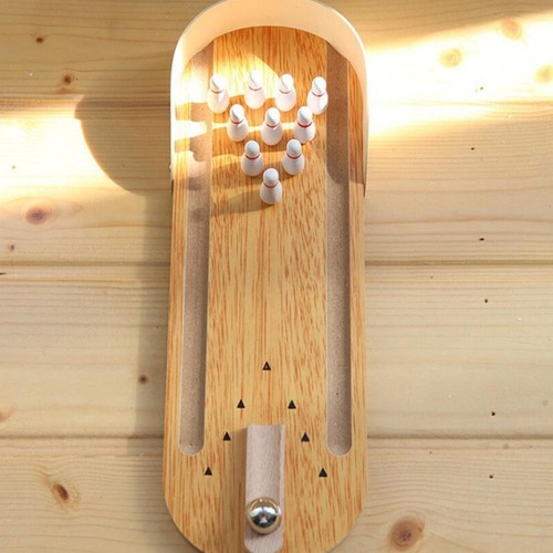 Gioco bowling scrivania legno - gioco,