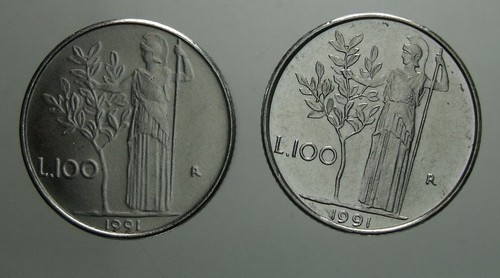 Moneta repubblica italiana 100 - moneta,