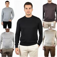 Sottogiacca Uomo maglione invernale pullover girocollo mezzo collo alto elegante
