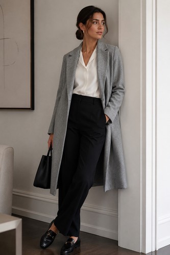 Cappotto lungo grigio zara - lungo,