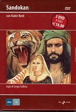 DVD Sandokan cofanetto 1/3 ITA usato ed. Elleu B26