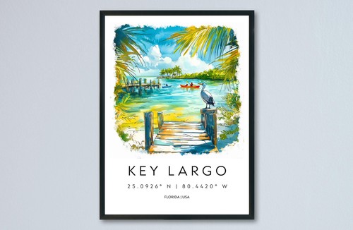 Poster acquerello key largo - poster,