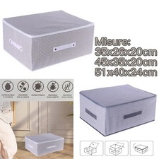 Scatola Salvaspazio Portatutto coperchio con  cerniera Contenitore pieghevole