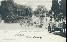 aq242 cartolina zara cinque pozzi entrata al giardino pubblico croazia