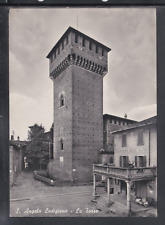 Cartolina S. Angelo Lodigiano la Torre Drogheria Bassi Alfredo MOTO CI189