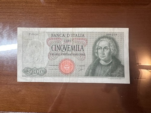 Repubblica banconota lire 5000 - banconota,