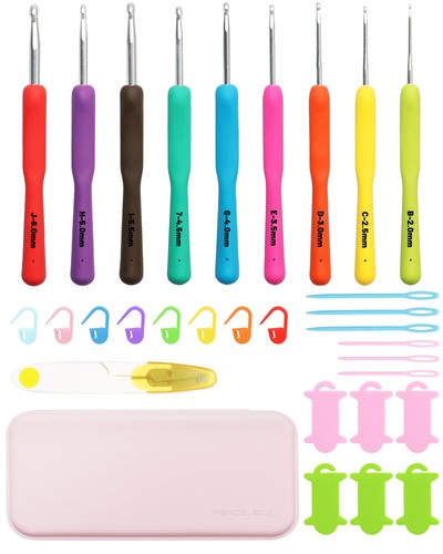 Set uncinetti con scatola - set,