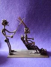 Scultura Metallo Barbiere