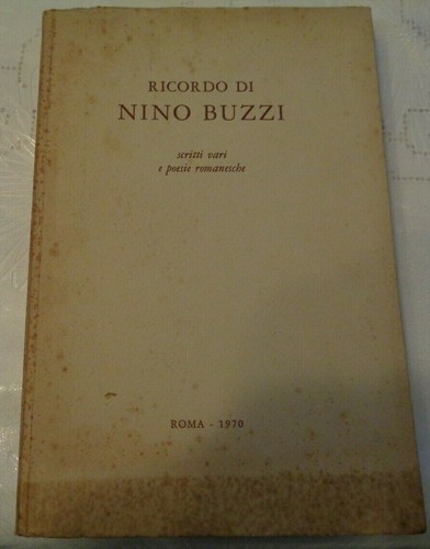Ricordo nino buzzi scritti - ricordo,