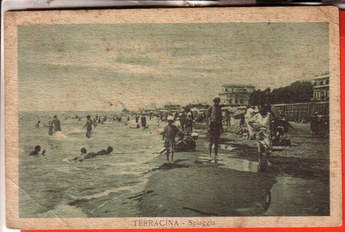 Cartolina terracina fp - ,