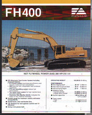 Foglietto brochure escavatore