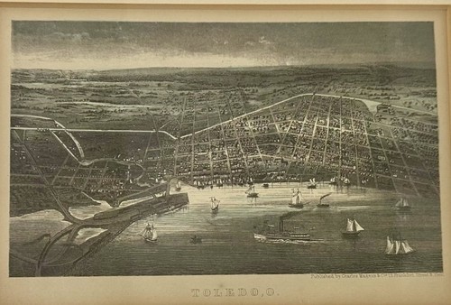 Stampa litografica antica 1853