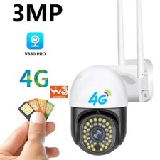 TELECAMERA sim 4G app v380  IP CAM 4G SIM GSM ESTERNO SLOT SD 3MPX 1080P FULL HD