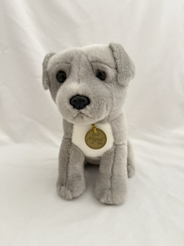 Peluche pupazzo cane grigio