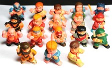 (18) Lotto Figurine Soma Mini Karate Ninja & Wrestler 1986 - Vintage