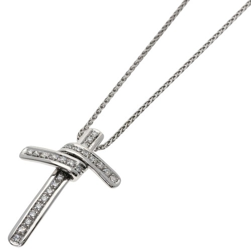 Collana damiani croce diamanti - collana,