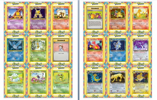 Fogli segnaposto pokemon - fogli,