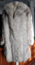 Pelliccia naturale di volpe argentata - Taglia 44 - usata
