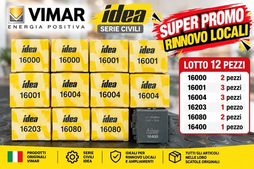 Lotto vimar idea pezzi - 12, –