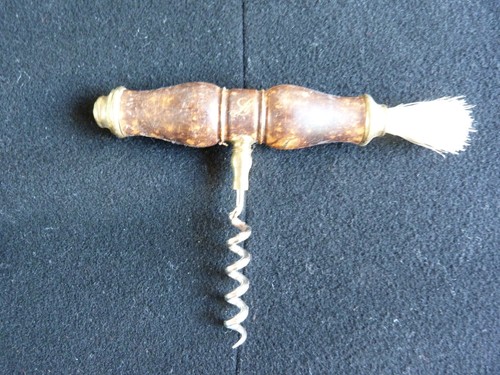 Ancien tire bouchon - ancien, brosse