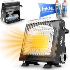 ZMC 2in1 riscaldamento a gas da campeggio 1,7kW fornello a gas portatile selezionabile 227g cartucce gas