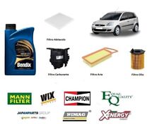 Kit Tagliando Ford Fiesta V VI Fusion 1.4 TDCI 50 Kw 68 Cv + 4 Litri Olio