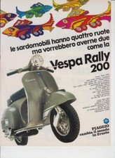 advertising pubblicita  MOTO VESPA RALLY 200  1973-PIAGGIO SCOOTER ITALIANI