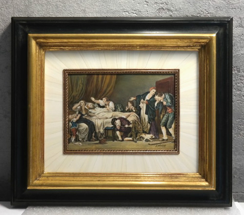 Quadro con lente - , di