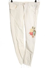 ZARA BASIC Jeans skinny Donna Jeans Taglia IT 44 bianco-rosa-giallo pallido