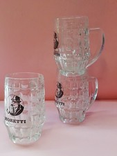 1 BOCCALE BIRRA MORETTI VETRO BICCHIERE 0,4 BIER BEER GLASS 