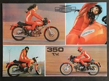 AERMACCHI HARLEY DAVIDSON 350 TV brochure vendita moto multilingue c1971