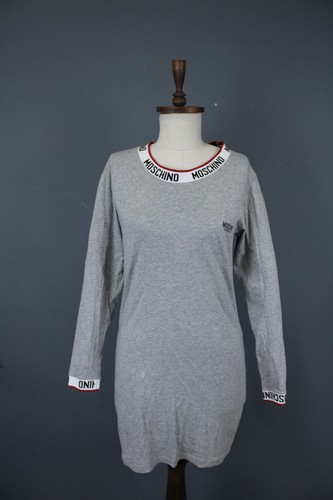 Top moschino grigio cotone - grigio,