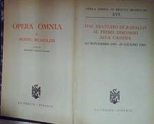 Mussolini OPERA OMNIA XVI LA