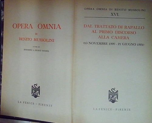 Mussolini opera omnia xvi - omnia,