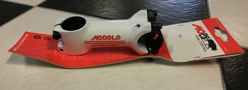 Attacco manubrio bici bianco - manubrio,
