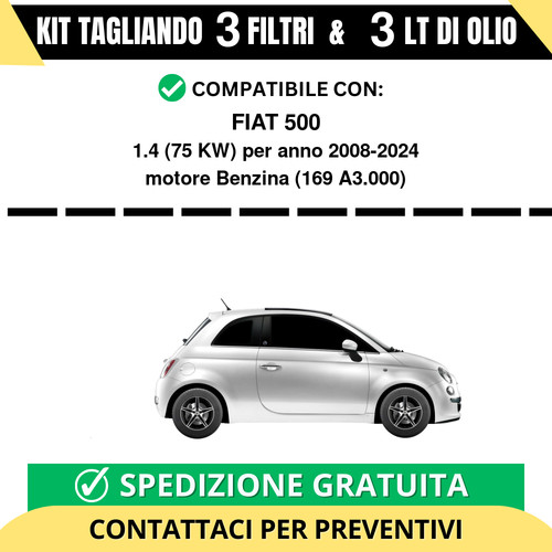 Tagliando per fiat 500 75 - per,