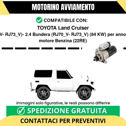 Motorino avviamento toyota - motorino,