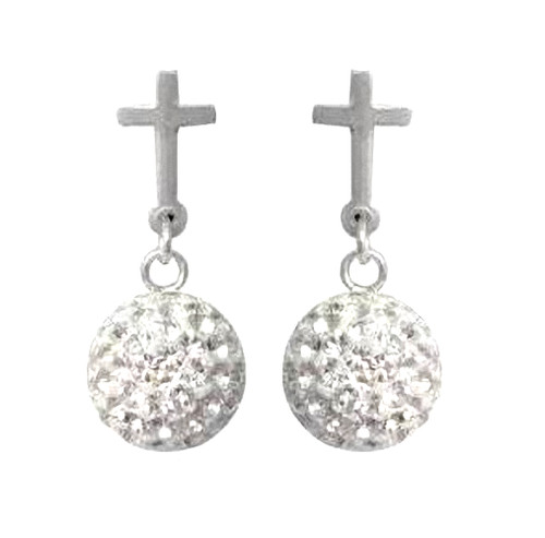 Orecchini croce argento - a,
