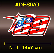 Adesivi Sticker 69 NICKY HAYDEN | MOTOGP  DUCATI HONDA YAMAHA VR46 ROSSI APRILIA