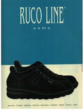  PUBBLICITA' ORIGINALE DEL 2000 " SCARPE UOMO " DI RUCO LINE