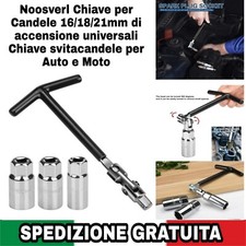 Chiave x Candele 16/18/21mm Chiave Svitacandele x Auto e Moto,Chiave a T 