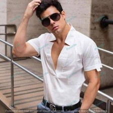 Uomo Kurta Colore Bianco