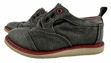 Toms 8 Twill Oxford Gray Denim