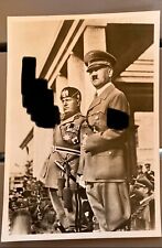 CARTOLINA  POSTALE ISTITUTO LUCE  PROPAGANDA VINCEREMO MUSSOLINI HITLER POSTCARD